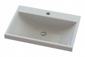 Раковина для ванной Snail Богема 60х41,5 см литьевой мрамор белый 156