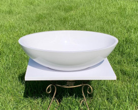 Раковина для ванной Snail Фиеста 52х35 см литьевой мрамор белый 174