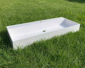 Раковина для ванної Snail Флорида 101,5х43,5 см ливарний мармур білий 168