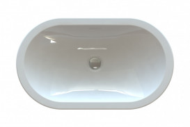 Раковина для ванної Snail Гера 60х35 см ливарний мармур білий 155