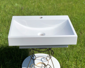 Раковина для ванної Snail Гранд 60х41,5 см ливарний мармур білий 148