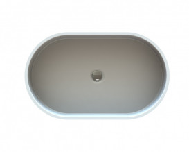 Раковина для ванной Snail Лиана 60х36 см литьевой мрамор белый 172