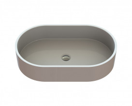 Раковина для ванной Snail Лиана 60х36 см литьевой мрамор белый 172