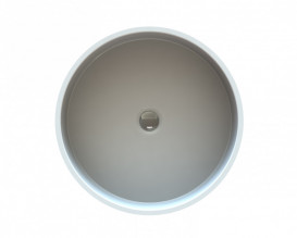 Раковина для ванної кімнати Snail Оазис Ø43 см ливарний мармур білий 170