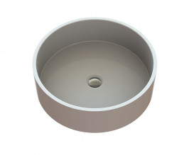 Раковина для ванної кімнати Snail Оазис Ø43 см ливарний мармур білий 170
