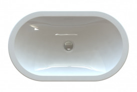 Раковина для ванной Snail Олимпия 60х35 см литьевой мрамор белый 150