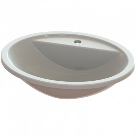 Раковина для ванной Snail Омега 55,5х43,5 см литьевой мрамор белый 151