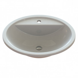 Раковина для ванной Snail Омега 55,5х43,5 см литьевой мрамор белый 151