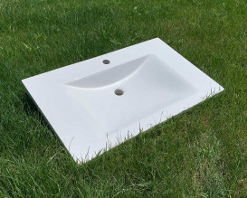 Раковина для ванной Snail Орфей 80х48,5 см литьевой мрамор белый 165/800