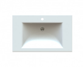 Раковина для ванной Snail Орфей 80х48,5 см литьевой мрамор белый 165/800