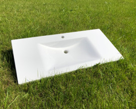 Раковина для ванной Snail Орфей 99х48,5 см литьевой мрамор белый 165