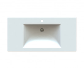 Раковина для ванной Snail Орфей 99х48,5 см литьевой мрамор белый 165