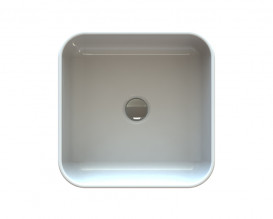 Раковина для ванной Snail Палермо 40х40 см литьевой мрамор белый 178