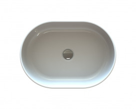 Раковина для ванної кімнати Snail Персія 54х38 см ливарний мармур білий 175