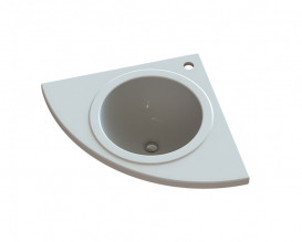 Раковина для ванной Snail Роксана 55х55 см литьевой мрамор белый 110