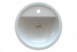 Раковина для ванной Snail Рондо Ø42,5 см литьевой мрамор белый 149