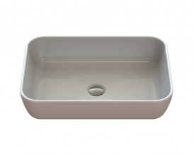 Раковина для ванной Snail Тифани 54х38 см литьевой мрамор белый 176