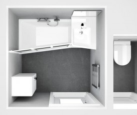 Раковина для ванної кутова права Ravak Be Happy II R з отвором штучний мармур біла XJAP1100001