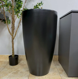 Раковина для ванної кімнати VBI AGROPOLI 49x50 см підлоговий кераміка чорний матовий VBI-019004