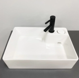 Раковина для ванної VBI ALTAMURA M 59,5x35 см накладна на пральну машинку кераміка білий VBI-016001