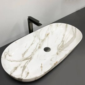 Раковина для ванної кімнати VBI Andria 80,5x41 см кераміка мрамор VBI-011702