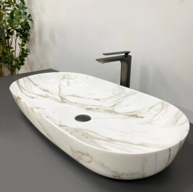 Раковина для ванної кімнати VBI Andria 80,5x41 см кераміка мрамор VBI-011702