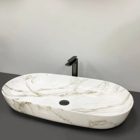 Раковина для ванної кімнати VBI Andria 80,5x41 см кераміка мрамор VBI-011702