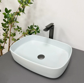 Раковина для ванной VBI AOSTA 49,5x37,5 см керамика дымчатый синий VBI-013702