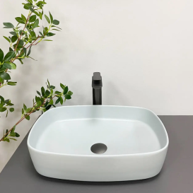 Раковина для ванной VBI AOSTA 49,5x37,5 см керамика дымчатый синий VBI-013702