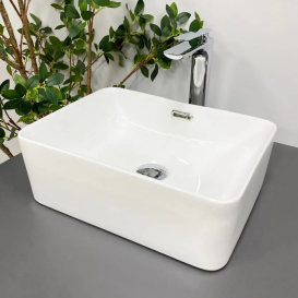 Раковина для ванної кімнати VBI ARABBA S 40x30,5 см кераміка білий VBI-013500