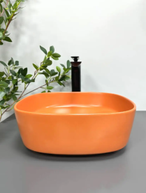 Раковина для ванной VBI Arezzo 37,5x37,5 см керамика коричневый VBI-013204