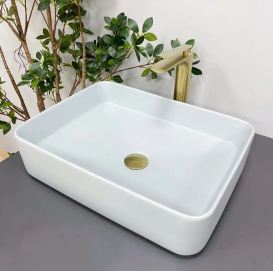 Раковина для ванной VBI ATRANI 50,5x38 см керамика дымчатый синий VBI-013602