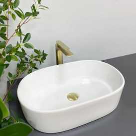 Раковина для ванної кімнати VBI AVERSA 56x35,5 см кераміка білий VBI-014200