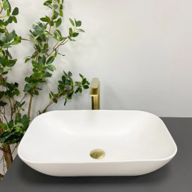 Раковина для ванної кімнати VBI AVEZZANO 58x35,5 см кераміка білий матовий VBI-014400