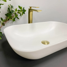 Раковина для ванної кімнати VBI AVEZZANO 58x35,5 см кераміка білий матовий VBI-014400