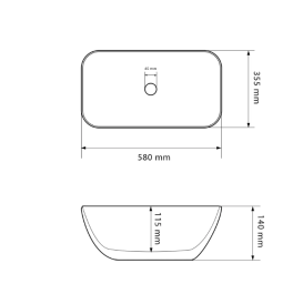 Раковина для ванної кімнати VBI AVEZZANO 58x35,5 см кераміка рожевий матовий VBI-014405