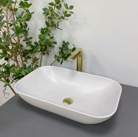 Раковина для ванной VBI AVEZZANO 58x35,5 см керамика серый матовый VBI-014402