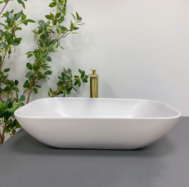 Раковина для ванной VBI AVEZZANO 58x35,5 см керамика серый матовый VBI-014402