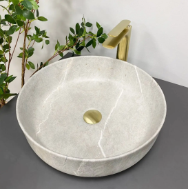 Раковина для ванної кімнати VBI BARI 45x45 см кераміка сірий камінь матовий VBI-011603