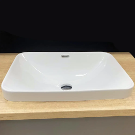 Раковина для ванної кімнати VBI BITRITTO 57x40 см кераміка білий VBI-018024