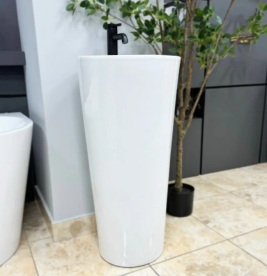 Раковина для ванної кімнати VBI Bolonia 40x40 см підлоговий кераміка білий VBI-019000