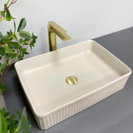 Раковина для ванной VBI BRESCIA 51x34,5 см керамика бежевый матовый VBI-013902