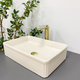 Раковина для ванной VBI BRESCIA 51x34,5 см керамика бежевый матовый VBI-013902