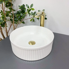 Раковина для ванної кімнати VBI BRINDISI 37,5x37,5 см кераміка білий VBI-014100