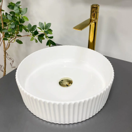 Раковина для ванної кімнати VBI BRINDISI M 41,5x41,5 см кераміка білий VBI-014102