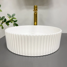 Раковина для ванної кімнати VBI BRINDISI M 41,5x41,5 см кераміка білий VBI-014102