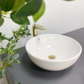 Раковина для ванної кімнати VBI BRUNICO S 37,5x38 см кераміка білий VBI-015201