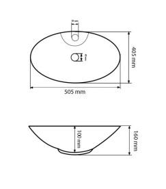 Раковина для ванної VBI Carovilli S 50,5х40,5 см кераміка білий VBI-015507