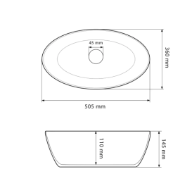 Раковина для ванной VBI CEFALU AIAX GLOSSY 50,5x36 см керамика мрамор VBI-015401