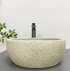 Раковина для ванной VBI CORRIDONIA 41,5x41,5 см керамика бежевый камень матовый VBI-016100